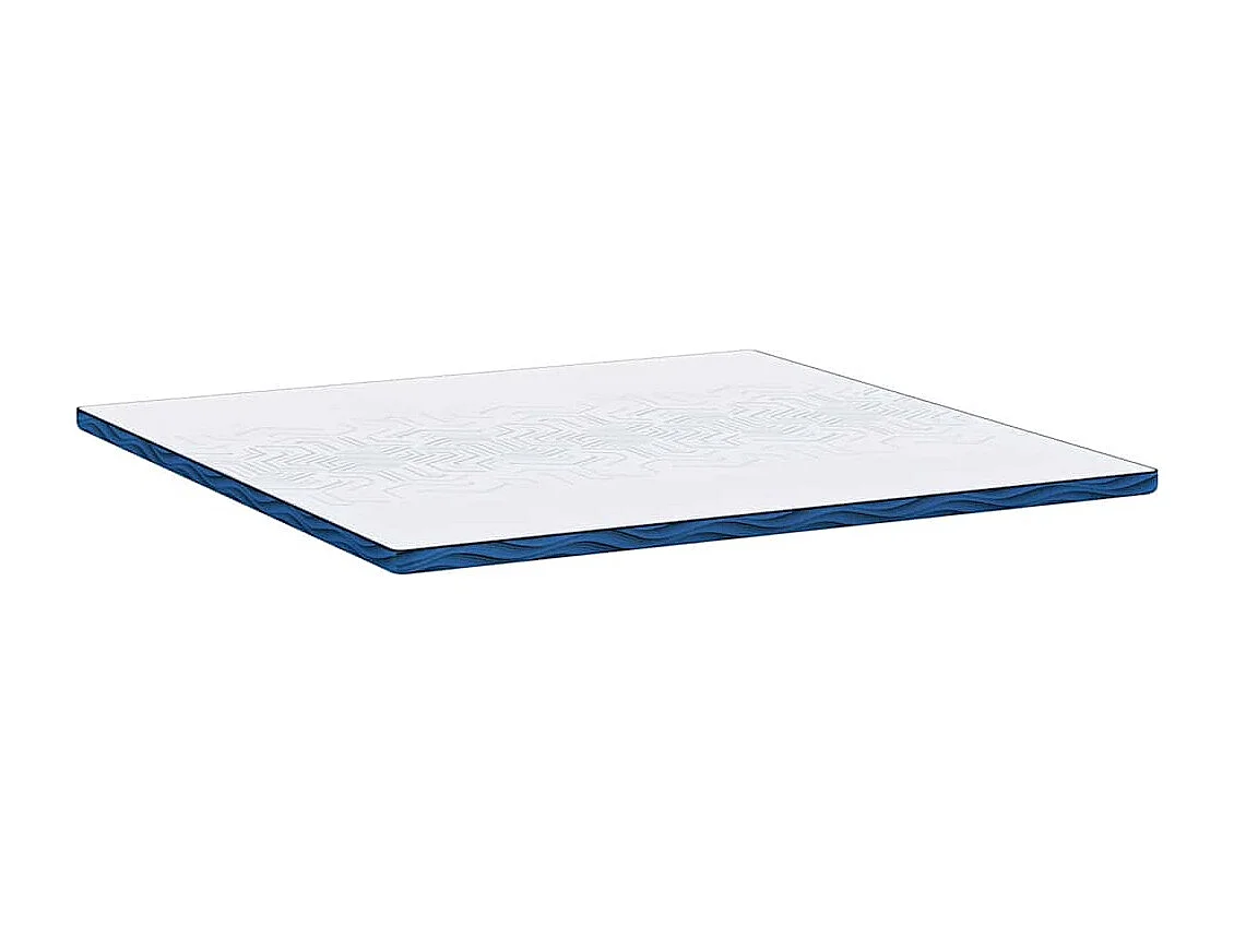 Surmatelas  | Coussins de Matelas | Couvre-matelas Blanc et Bleu 200 x 200 cm