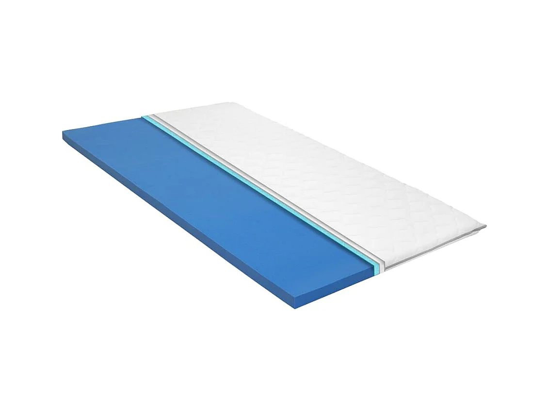Surmatelas  | Coussin de Matelas 100 x 200 cm Mousse à mémoire de forme Visco 6 cm