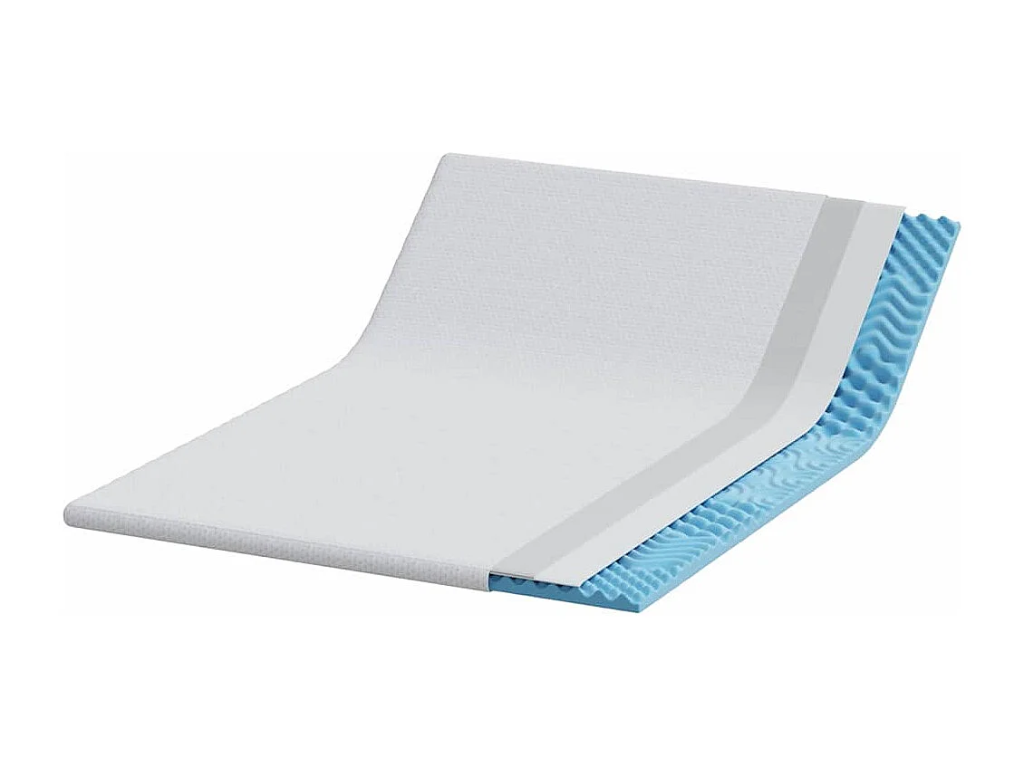 Surmatelas  | Coussins de Matelas | Couvre-matelas Blanc 160 x 200 cm