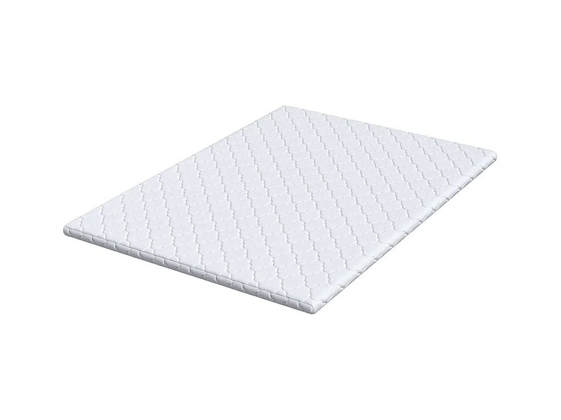 Surmatelas  | Coussins de Matelas | Couvre-matelas Blanc 140 x 200 cm Polyester sans colle