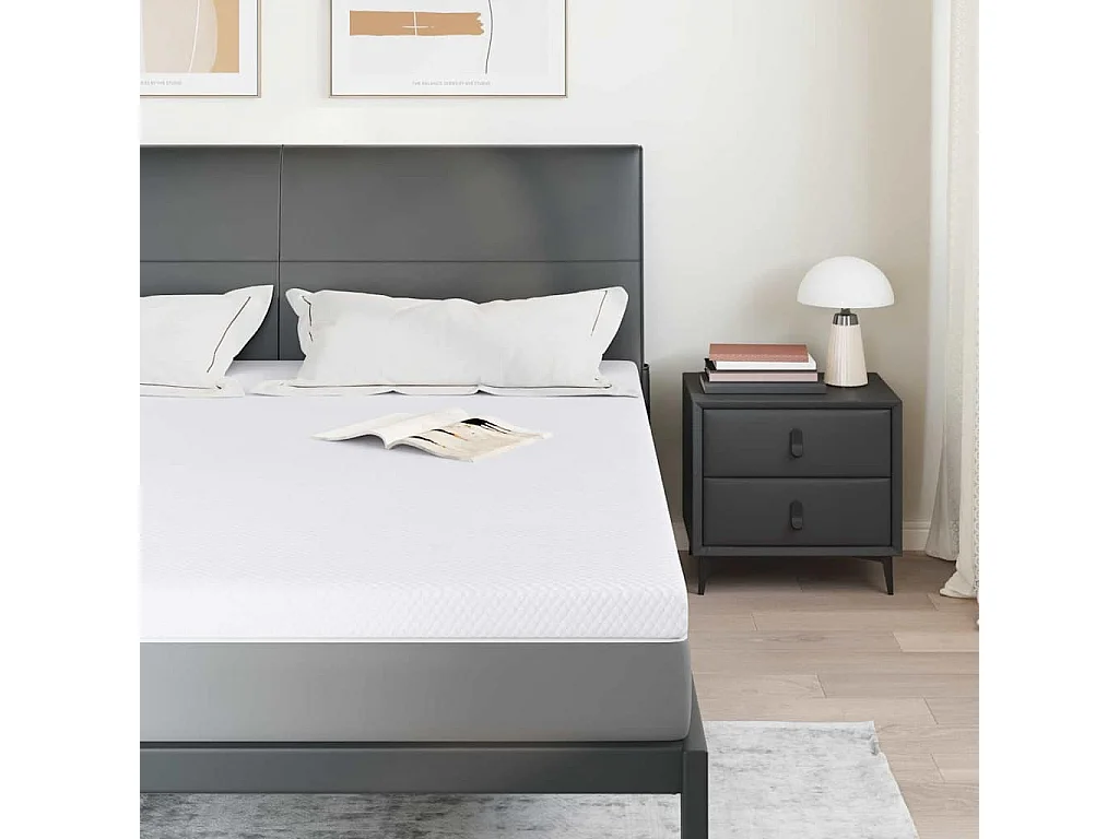 Surmatelas  | Coussins de Matelas | Couvre-matelas Blanc 180 x 200 cm