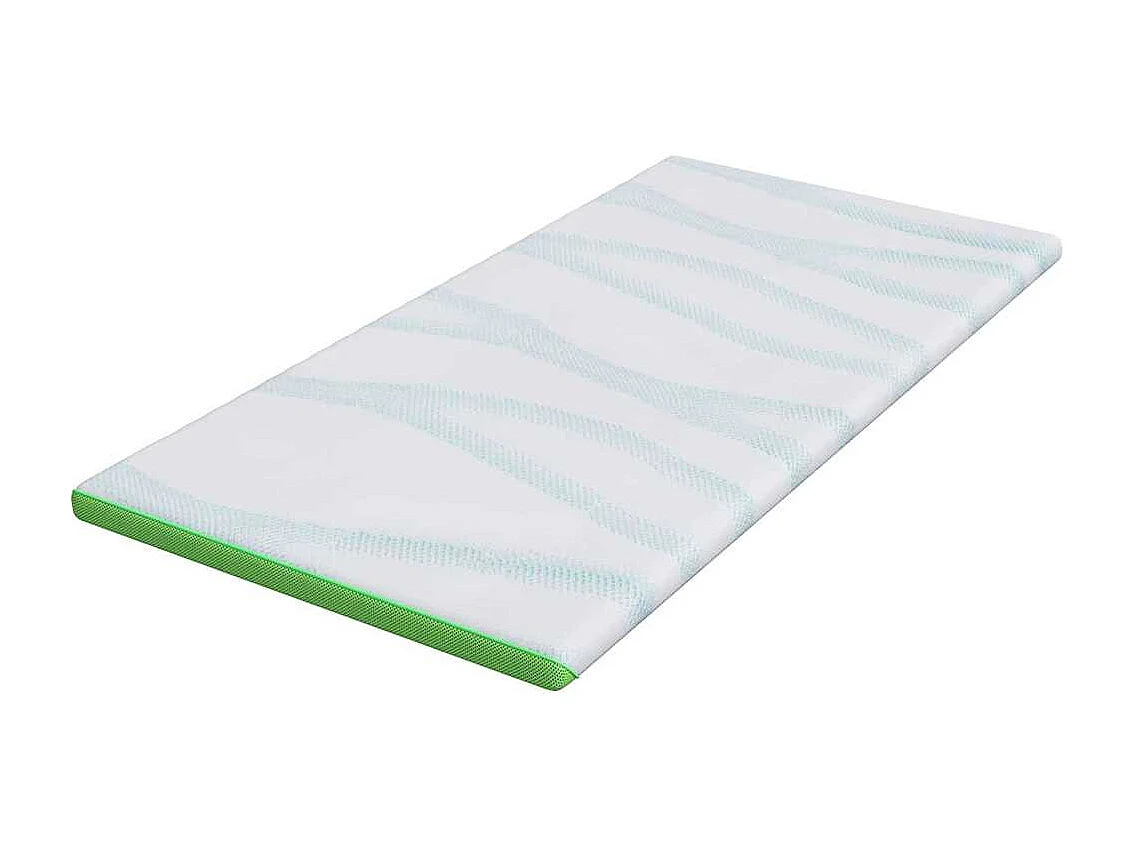 Surmatelas  | Coussins de Matelas | Couvre-matelas Blanc et vert 90 x 200 cm