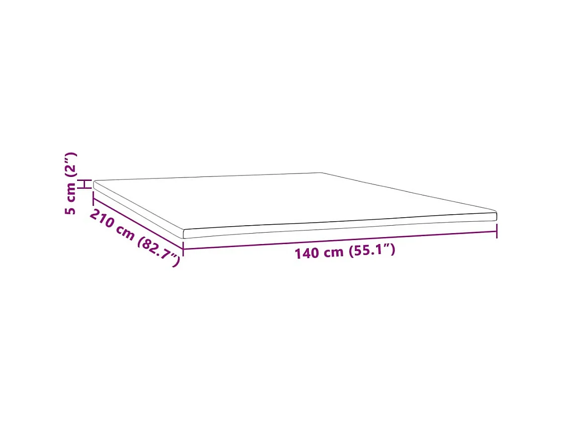 Surmatelas  | Coussin de Matelas 140x210x5 cm
