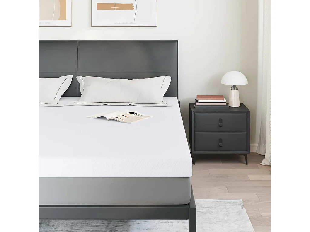 Surmatelas  | Coussins de Matelas | Couvre-matelas Blanc 180 x 200 cm