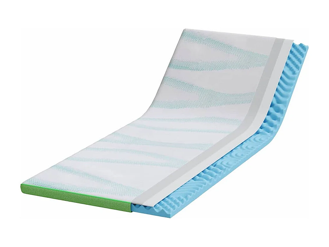 Surmatelas  | Coussins de Matelas | Couvre-matelas Blanc et vert 80 x 200 cm