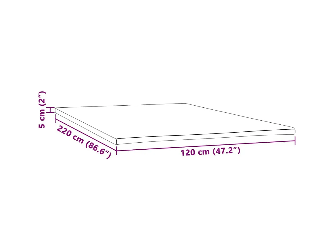 Surmatelas  | Coussin de Matelas 120x220x5 cm