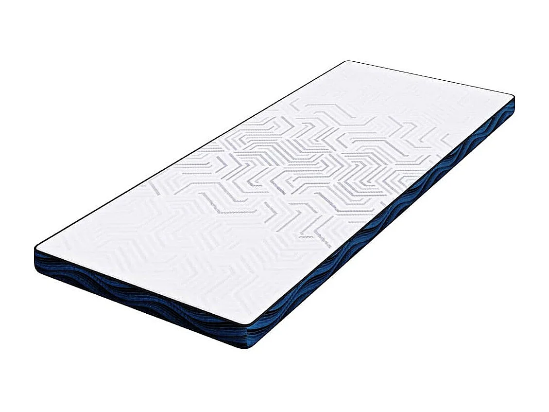 Surmatelas  | Coussins de Matelas | Couvre-matelas Blanc et Bleu 70 x 200 cm