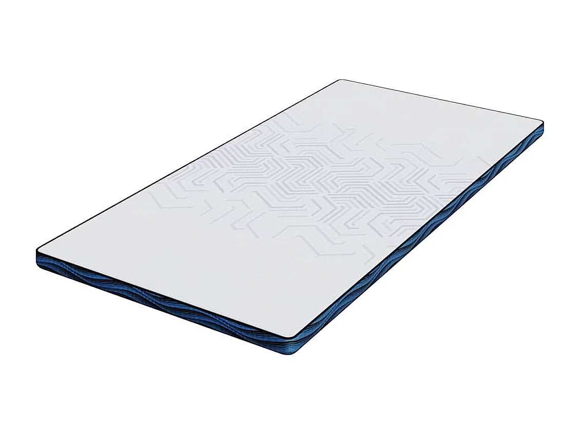 Surmatelas  | Coussins de Matelas | Couvre-matelas Blanc et Bleu 90 x 200 cm