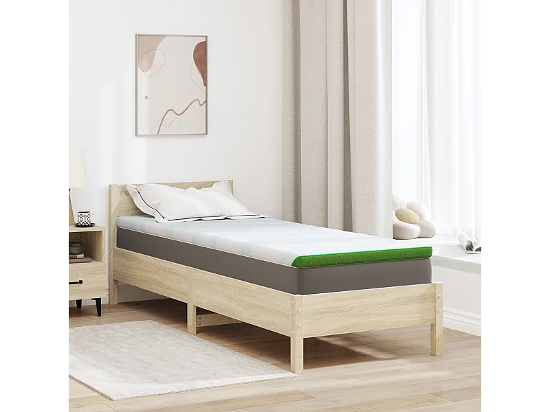 Surmatelas  | Coussins de Matelas | Couvre-matelas Blanc et vert 80 x 200 cm