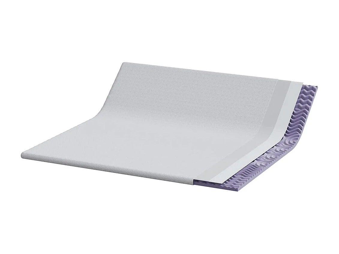 Surmatelas  | Coussins de Matelas | Couvre-matelas Blanc 180 x 200 cm