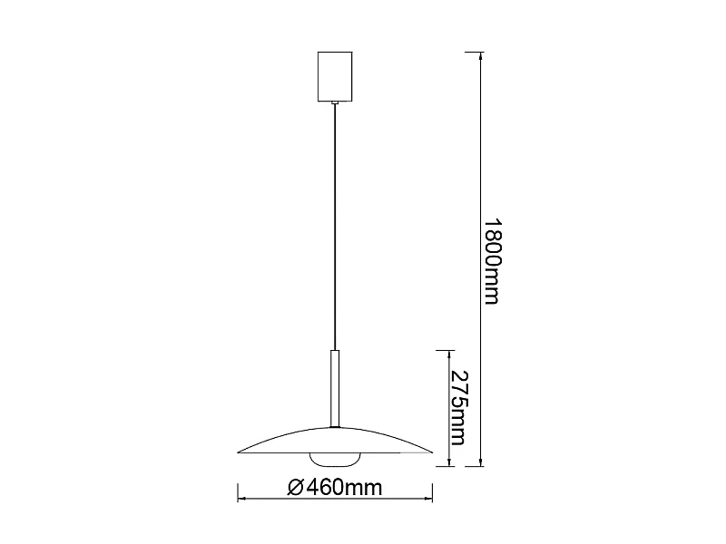 Suspension réglable LED ronde ø46 cm Lidia