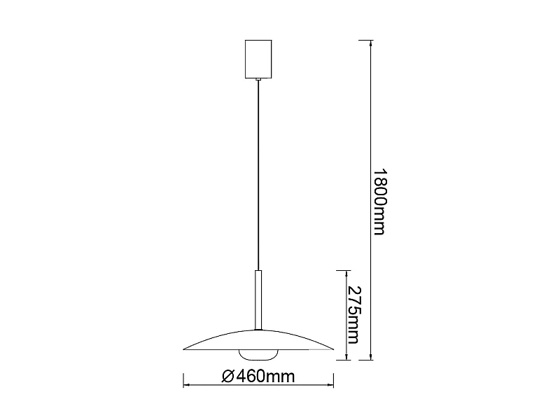Suspension réglable LED ronde ø46 cm Lidia