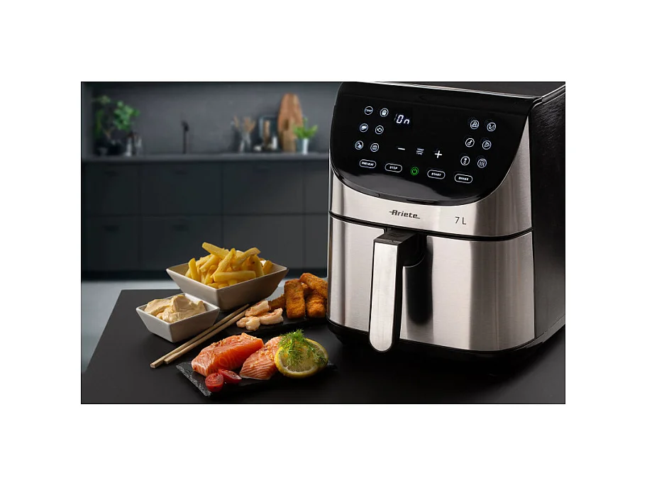 Friteuse sans huile digitale ARIETE - inox brossé - XXL 2 kilos - Modele 4628