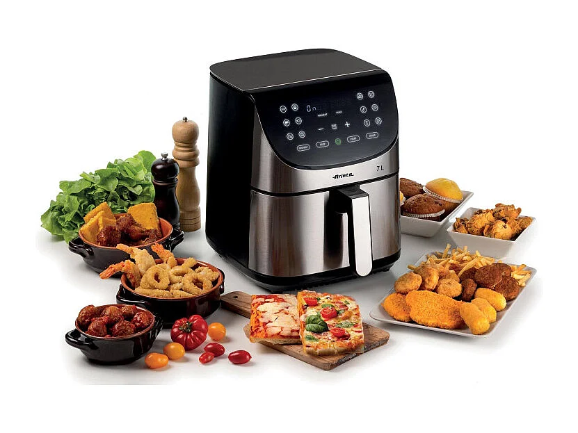 Friteuse sans huile digitale ARIETE - inox brossé - XXL 2 kilos - Modele 4628