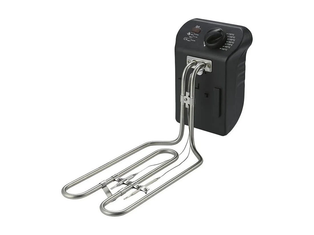 Friteuse 3L CONTINENTAL EDISON Inox 2000W - Thermostat Réglable - Éléments Amovibles - Capacité 600g