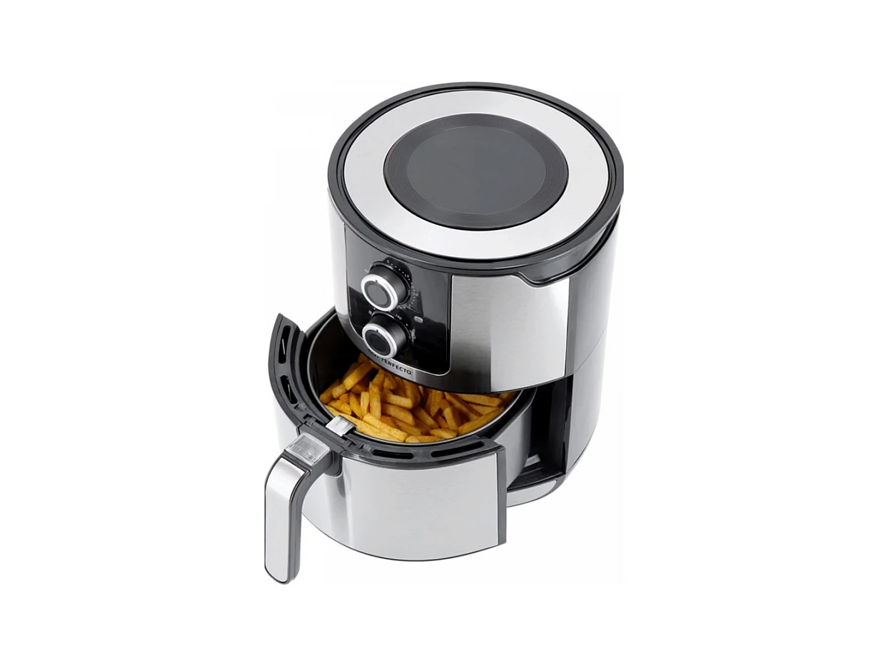 Just Perfecto JL-05 : Friteuse 1400W à double bouton de contrôle - 4L