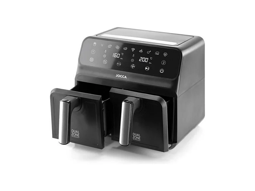 Friteuse Sans Huile Double - JOCCA - 2097 - 4L + 4L - 38,5x39,5x31,5 cm