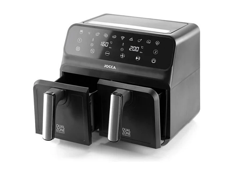 Friteuse Sans Huile Double - JOCCA - 2097 - 4L + 4L - 38,5x39,5x31,5 cm