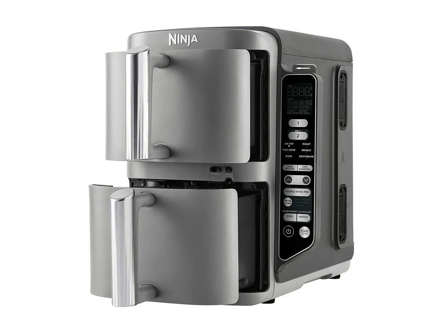 Friteuse sans huile NINJA - Double Stack XL SL451EU - Capacité 9,5L - 6 programmes de cuisson - Thermosonde - 2470W