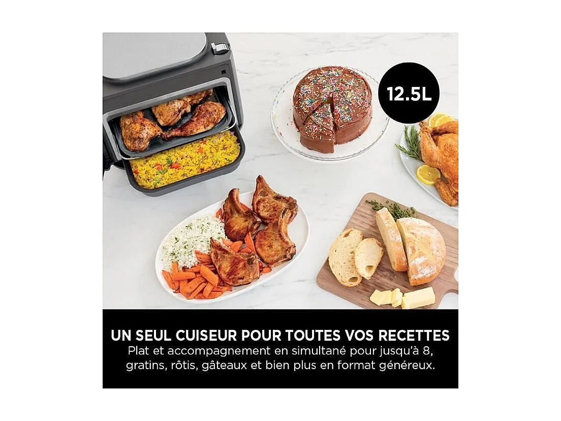 Freidora NINJA Gris - Tecnología de Cocina Más Saludable