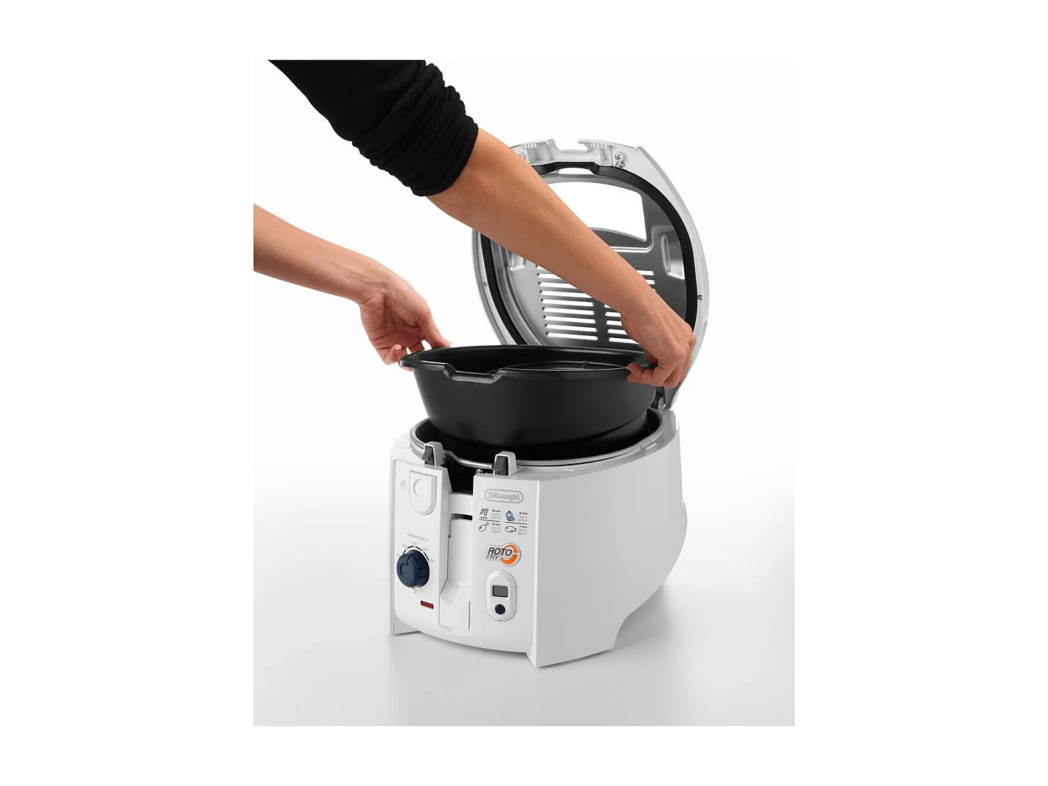 De Longhi RotoFry Friggitrice Singolo Indipendente 1800 W Bianco