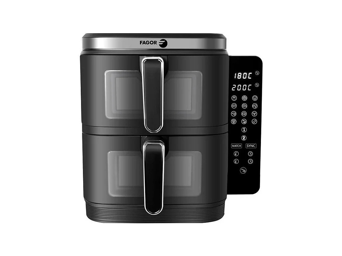 Friteuse sans huile FAGOR - Airfryer FGD11 - Capacité 11L - Double cuves 5,5 L - 12 programmes de cuisson - 2800W