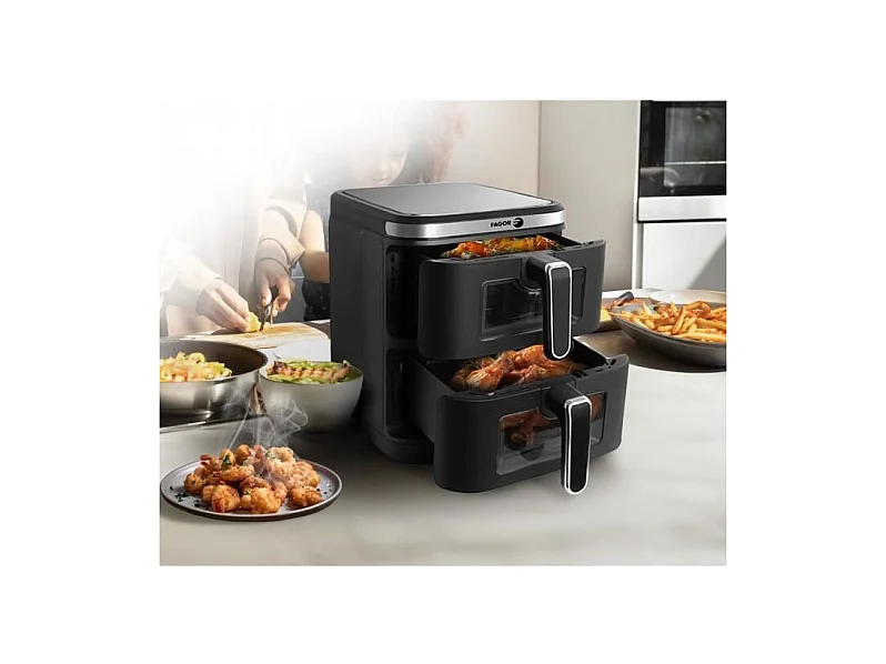 Friteuse sans huile FAGOR - Airfryer FGD11 - Capacité 11L - Double cuves 5,5 L - 12 programmes de cuisson - 2800W