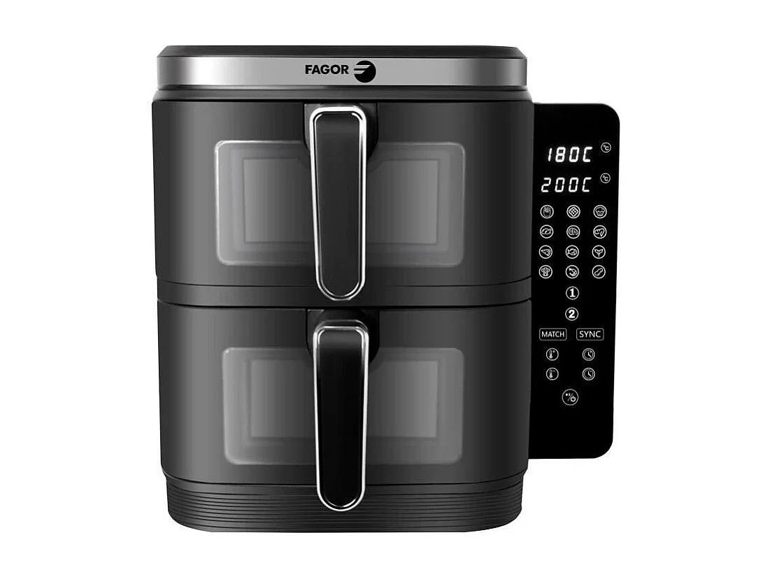 Friteuse sans huile FAGOR - Airfryer FGD11 - Capacité 11L - Double cuves 5,5 L - 12 programmes de cuisson - 2800W