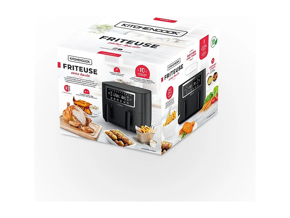 Friteuse Kitchen Cook FRITEUSE SANS HUILE DIGITALE 8L MODELE AIRMED 8