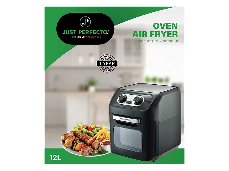 Just Perfecto JL-07: 1800W 12-en-1 Four Friteuse XXL 12L