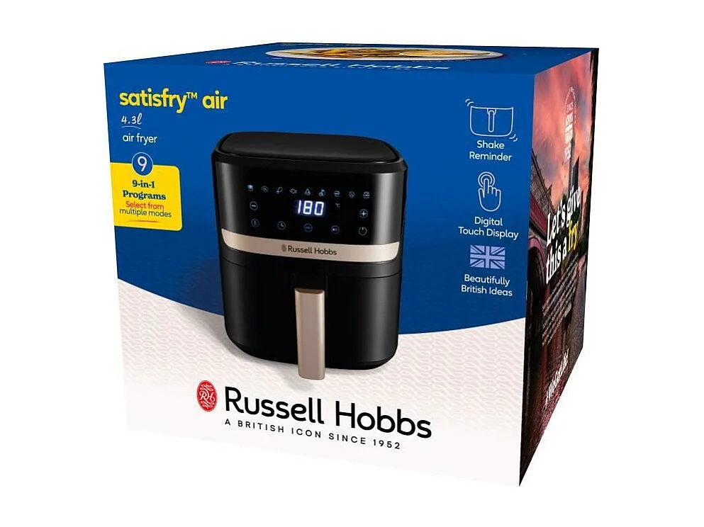 Friteuse sans huile RUSSELL HOBBS - SatisFry 27610-56 - Capacité 4,3L - 9 programmes de cuisson - 1300W