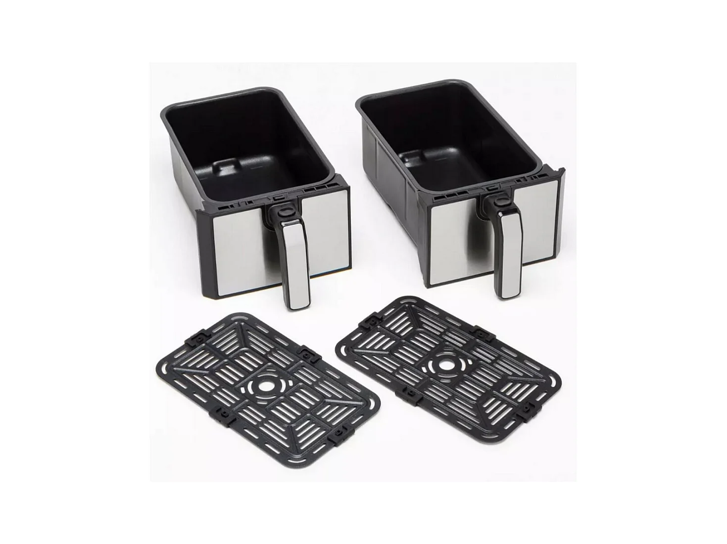 Kenwood Airfryer HFM20 000MB Kenwood000MB Kenwood 000MB kHealthy Twin 2x4L black silver (HFM20.000MB)