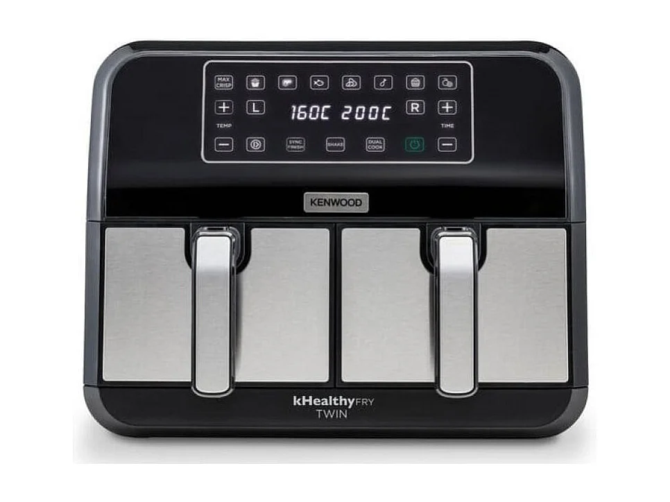 Kenwood Airfryer HFM20 000MB Kenwood000MB Kenwood 000MB kHealthy Twin 2x4L black silver (HFM20.000MB)