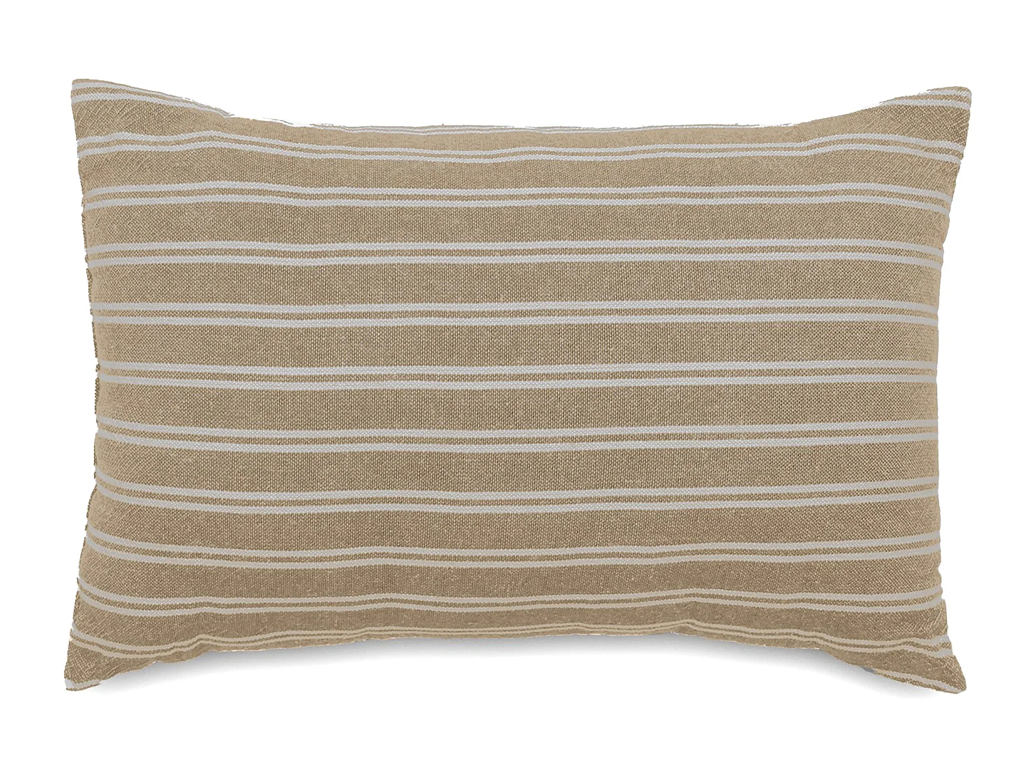 Coussin de plage coton lavé 20x30 cm LILI FOUTAS marron camel