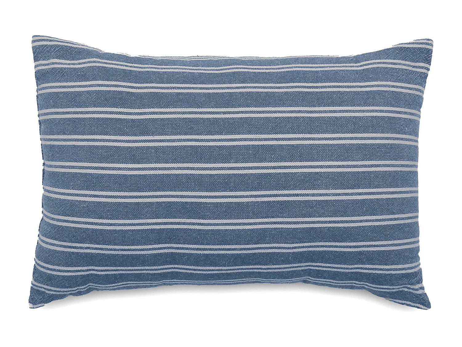 Coussin de plage coton lavé 20x30 cm LILI FOUTAS bleu marine