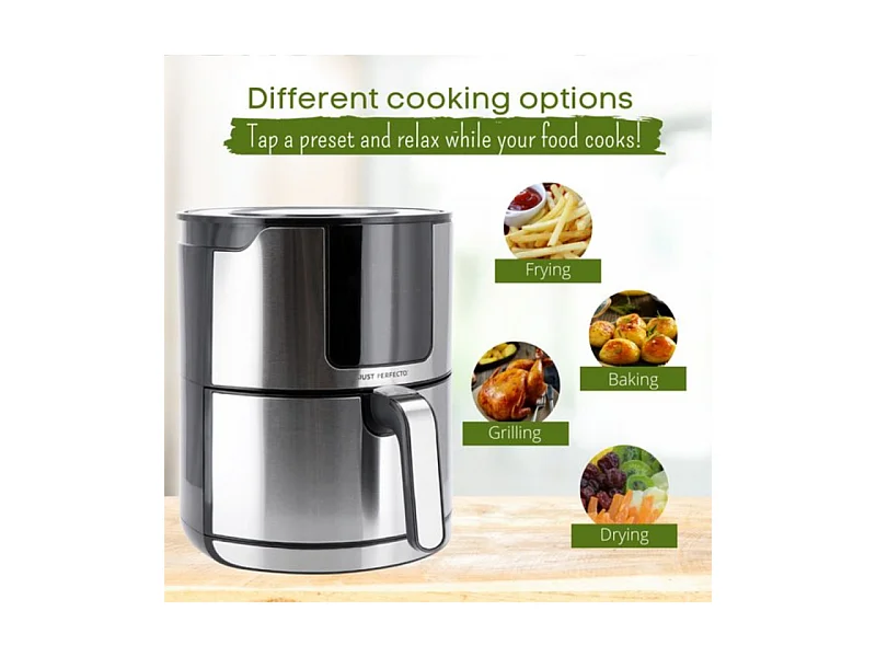 Just Perfecto JL-06 : Friteuse à air 1400W avec écran tactile LED - 4L