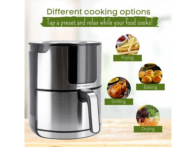 Just Perfecto JL-06 : Friteuse à air 1400W avec écran tactile LED - 4L