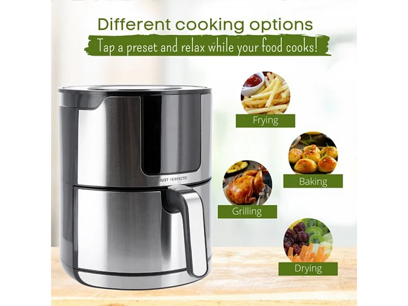 Just Perfecto JL-06 : Friteuse à air 1400W avec écran tactile LED - 4L