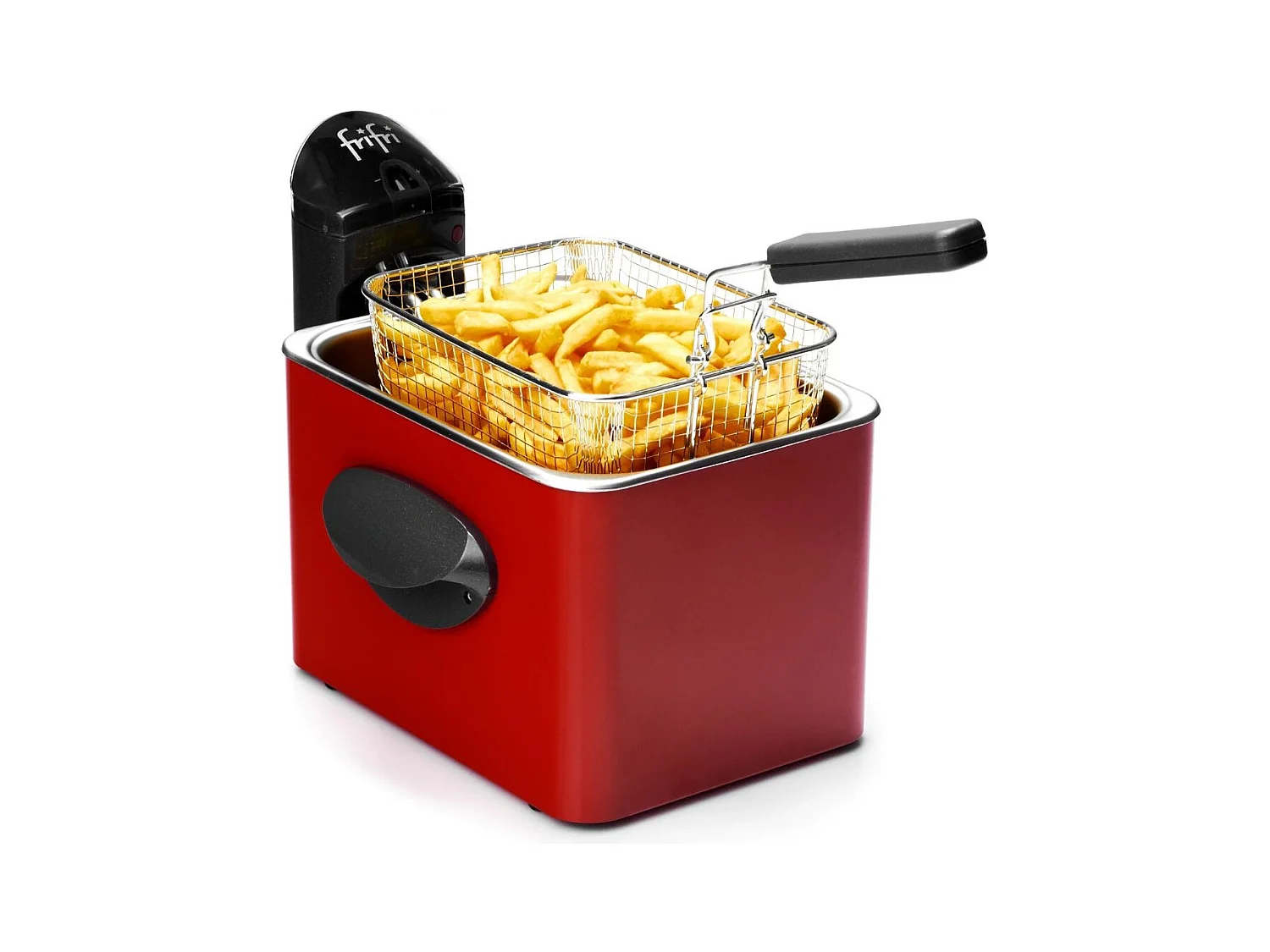 Frytownica Frifri 3.5L 3200W Czerwona - 1905R DUOFIL z Filtrami Antytłuszczowymi i Okienkiem