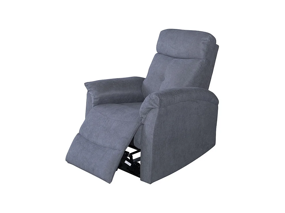 Fauteuil 1 place relax électrique gris Lucas