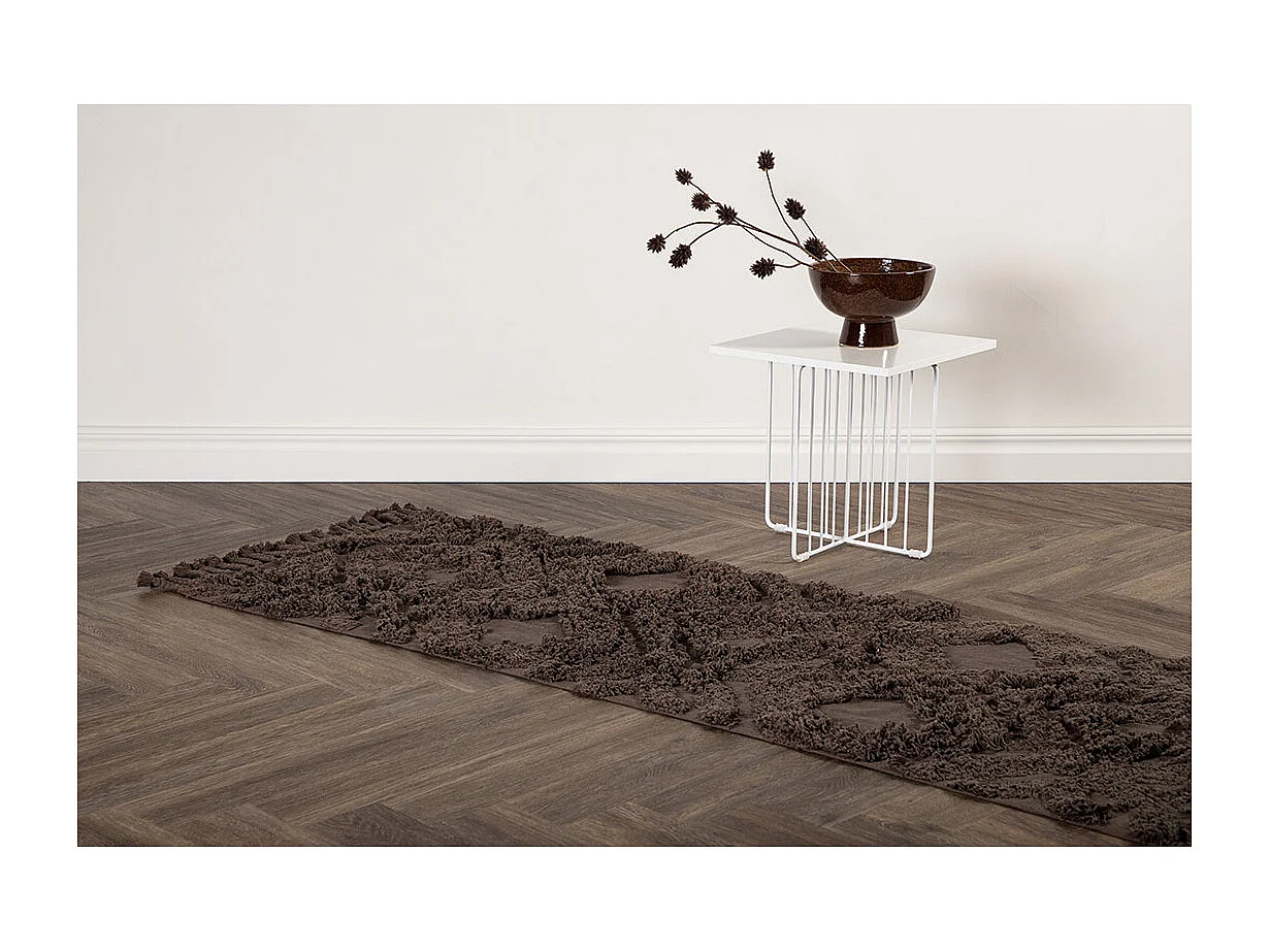 Hilma loper 200x70cm bruin.