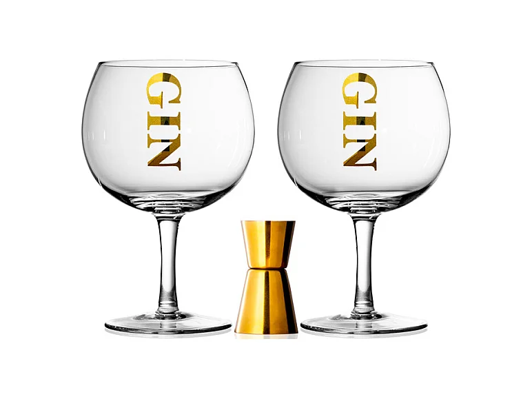 Coffret de 2 verres à Gin et doseur