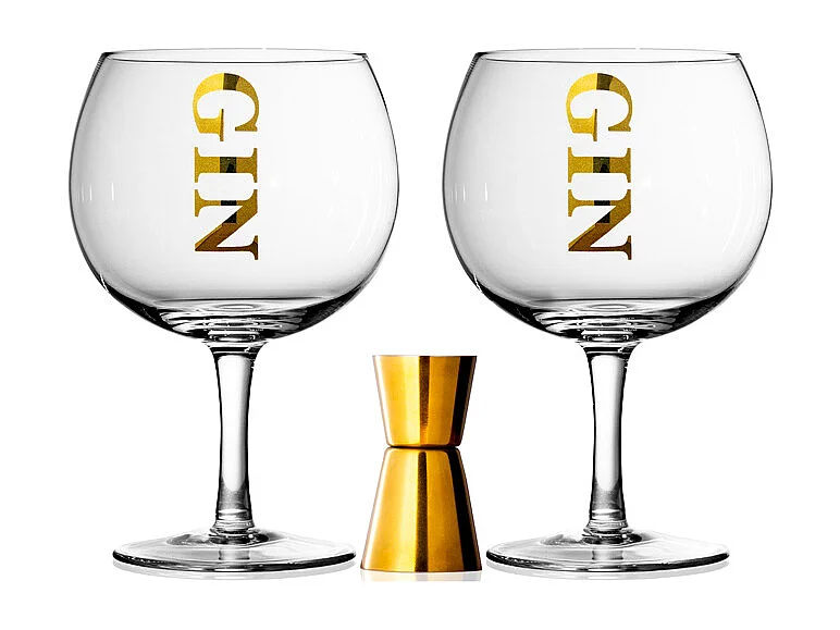 Coffret de 2 verres à Gin et doseur