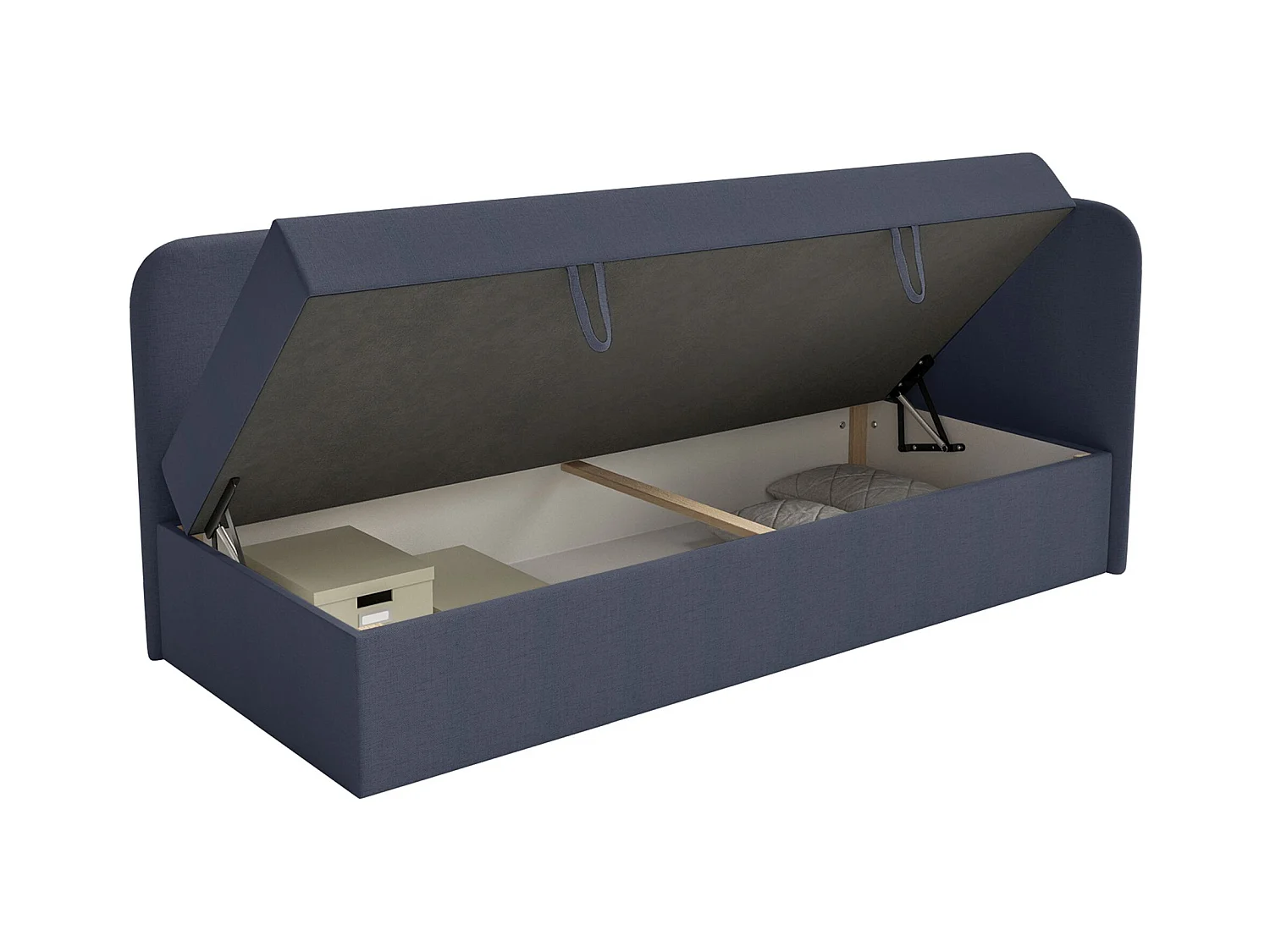 Lit ado avec rangement - olive - marine blau - CALMMO