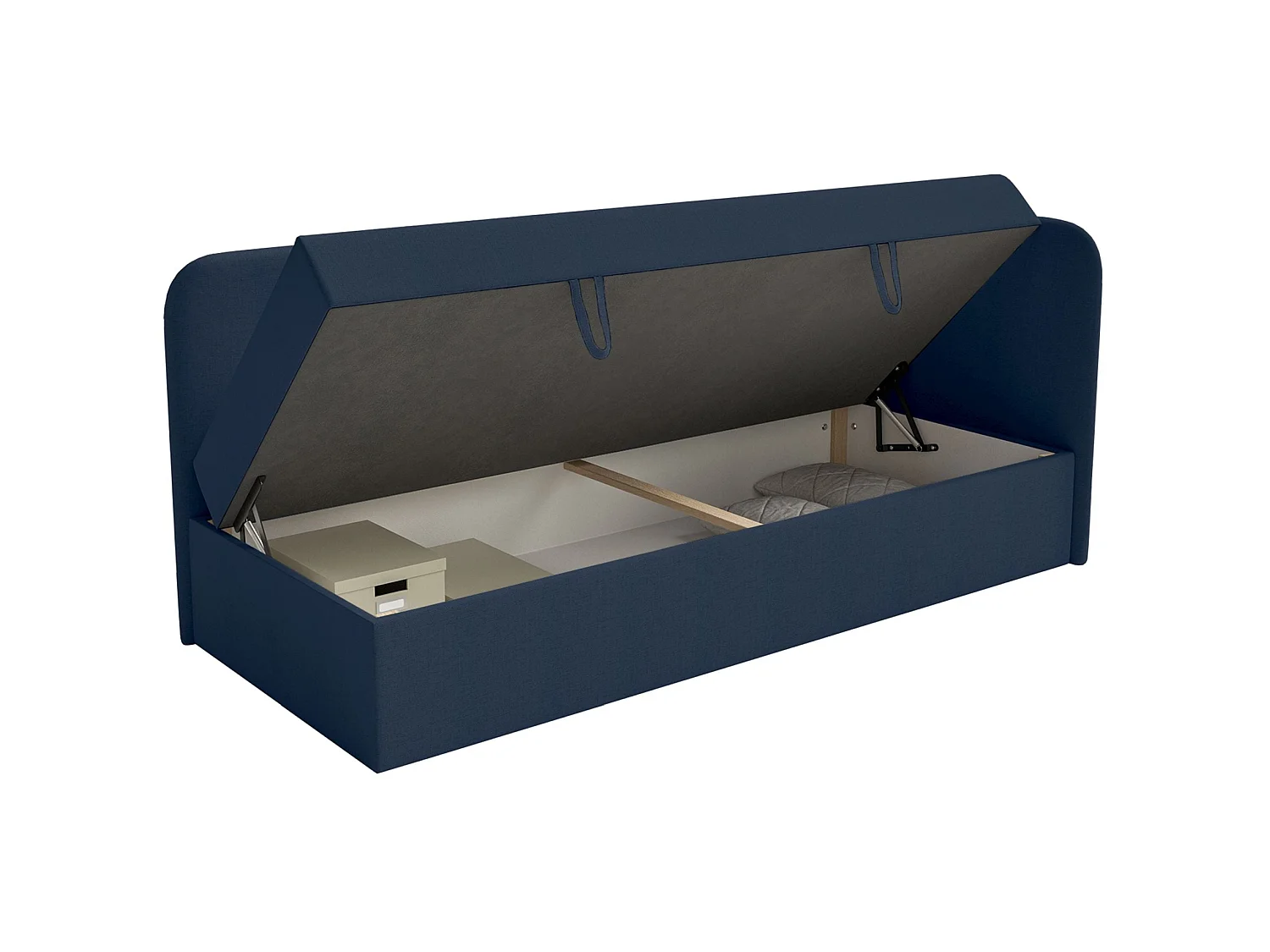 Lit ado avec rangement - olive - marine blau - CALMMO