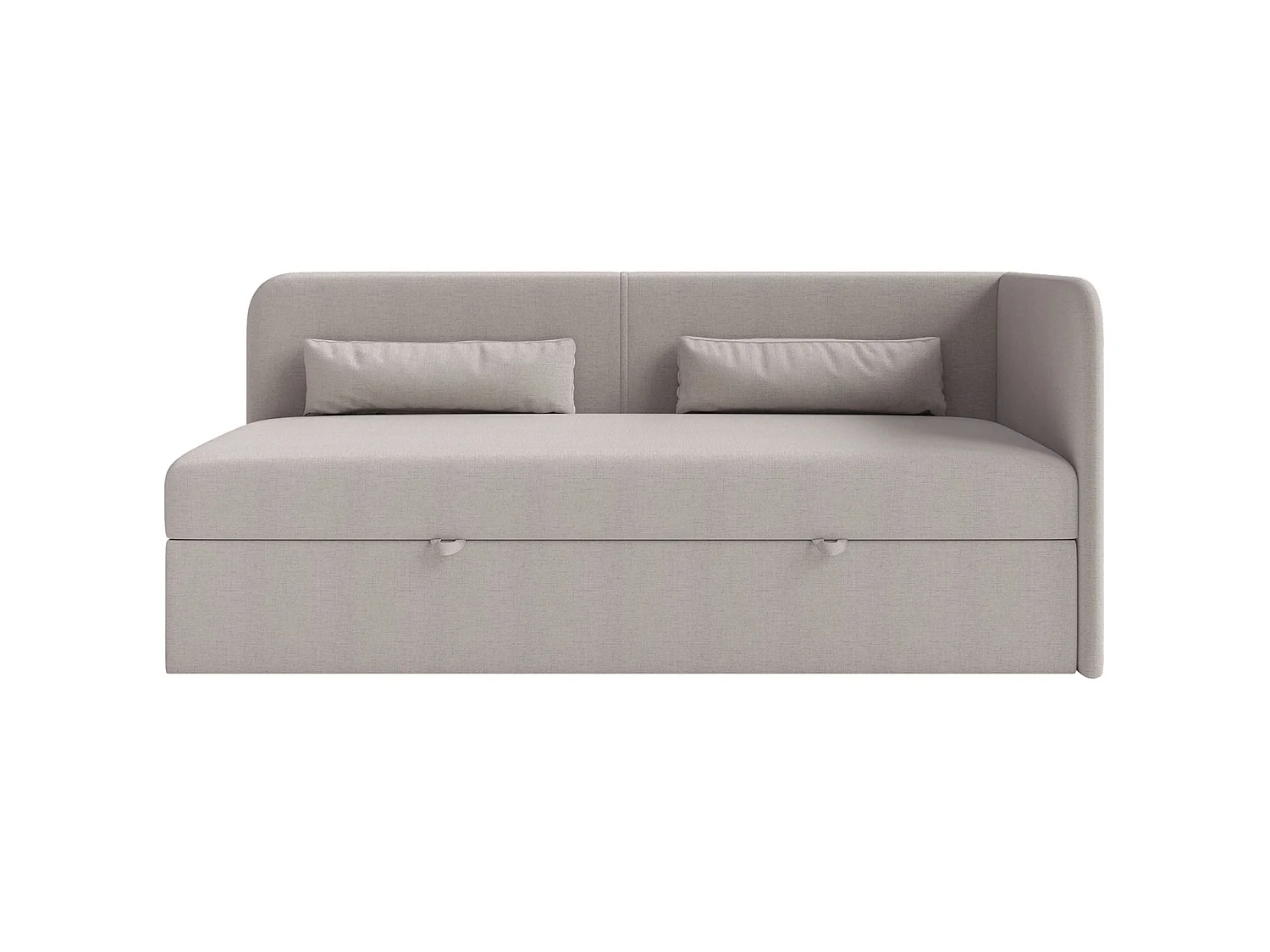 Lit ado avec rangement - olive - beige foncé - CALMMO