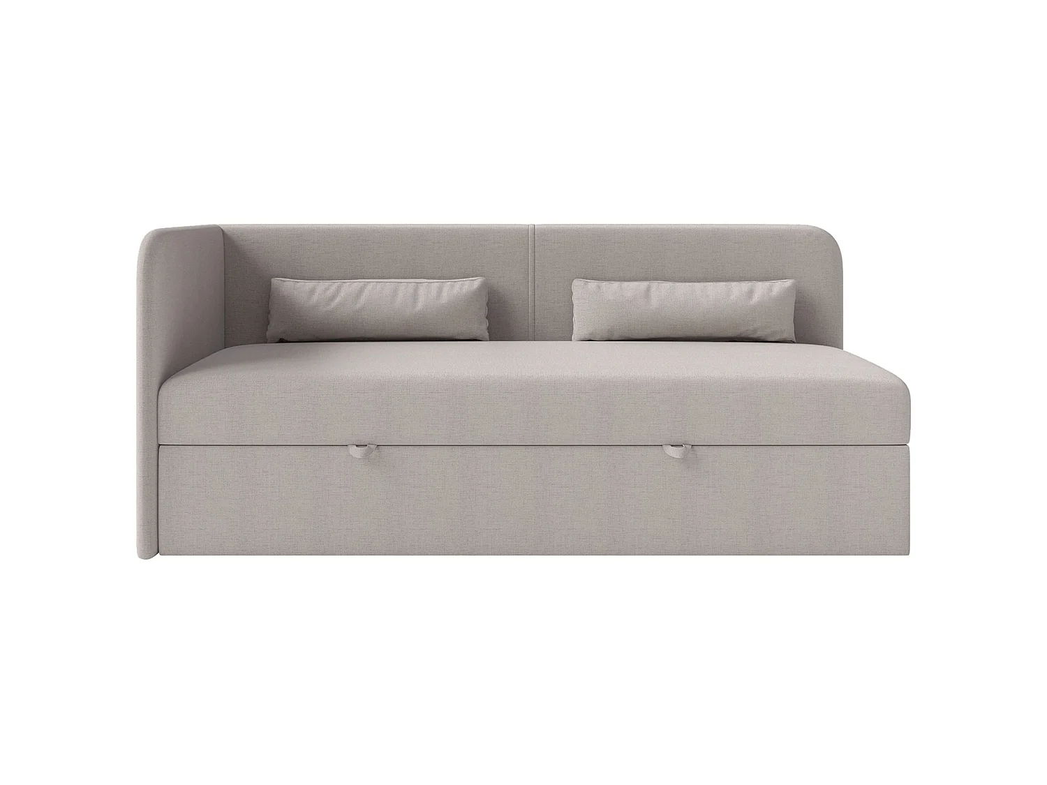 Lit ado avec rangement - olive - beige foncé - CALMMO