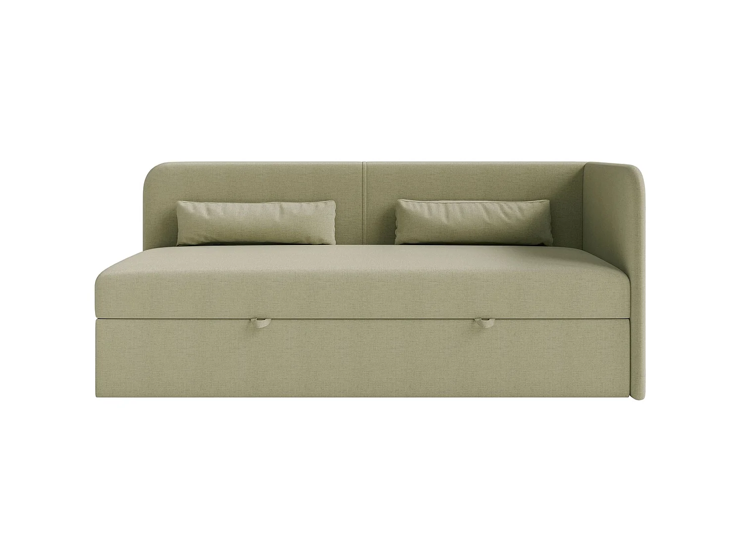 Lit ado avec rangement - olive - côté droit - CALMMO