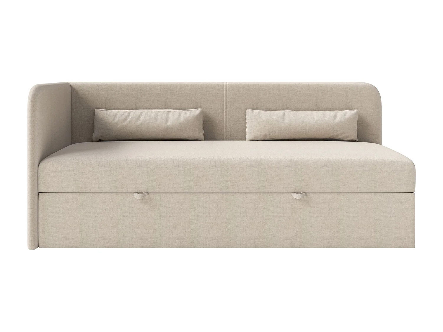 Lit ado avec rangement - olive - beige clair - CALMMO