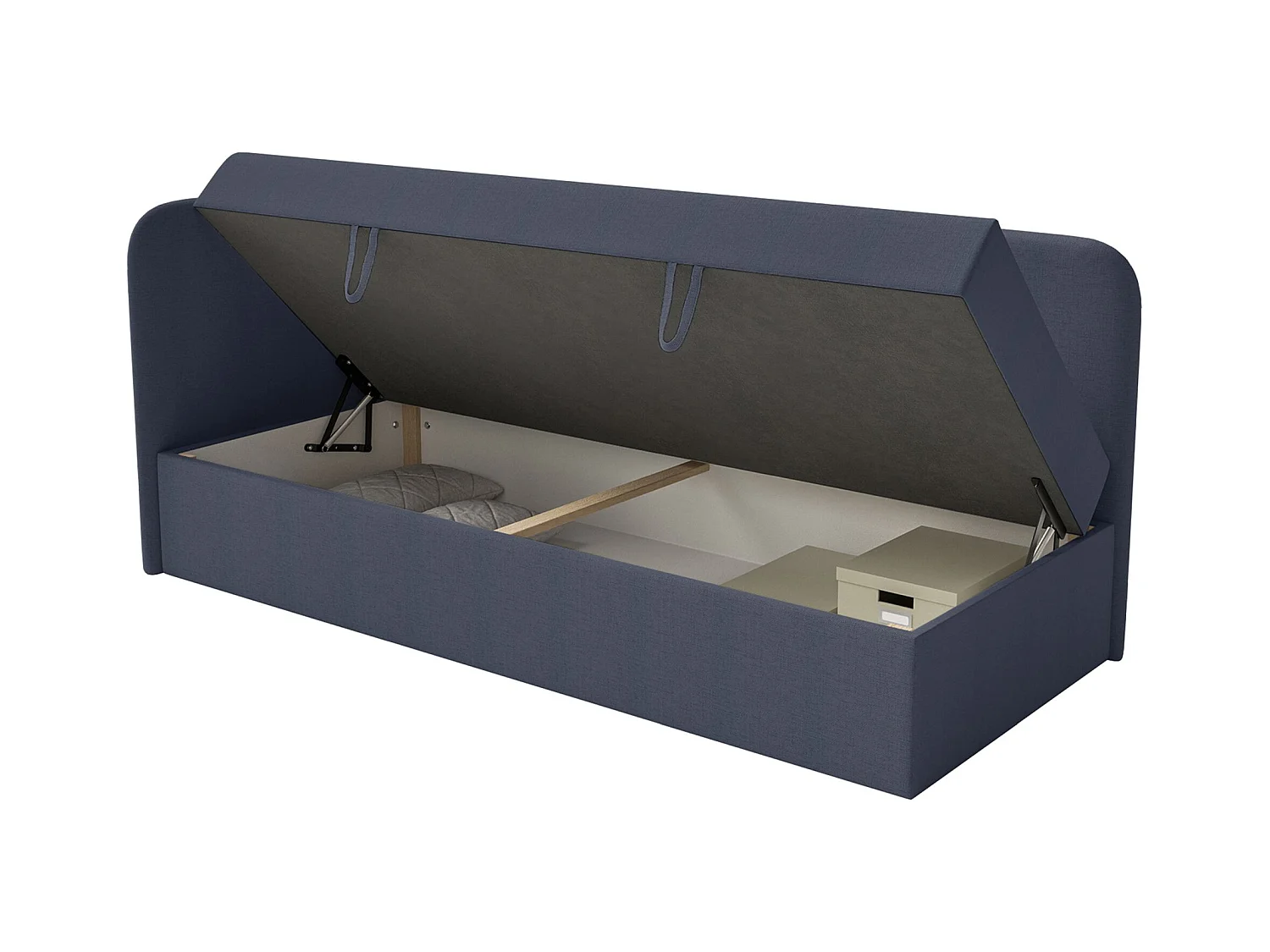 Lit ado avec rangement - olive - marine blau - CALMMO